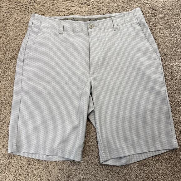 Ben Hogan - Mens Shorts Size: 34 Golf Flat Front Blue Patterned - Picture 1 of 4